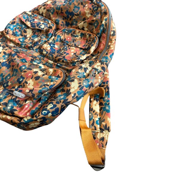 Lug Puddle Jumper Backpack Bag Wildflower Amber Print Packable Bold Colorful - Picture 7 of 13